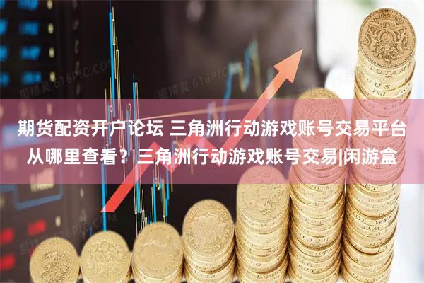 期货配资开户论坛 三角洲行动游戏账号交易平台从哪里查看？三角洲行动游戏账号交易|闲游盒